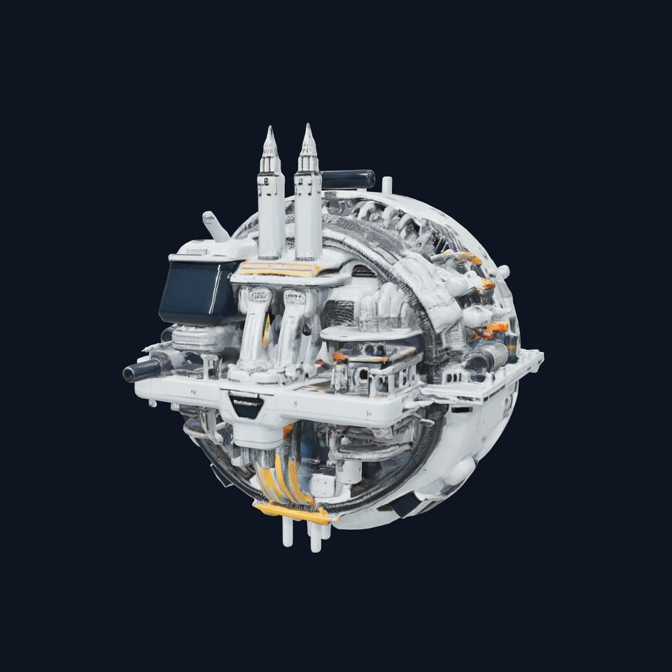 Futuristic Space Station Model Pack
